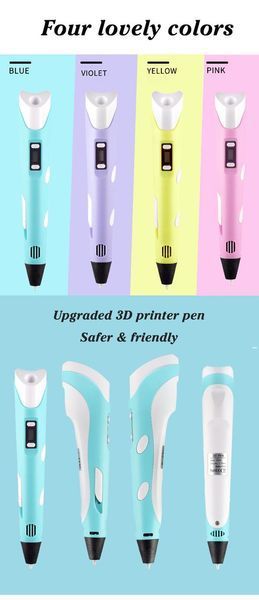 3D-ручка с LCD дисплеем 3DPEN-2 для детского творчества и 3D-моделирования (0683) 0683 фото