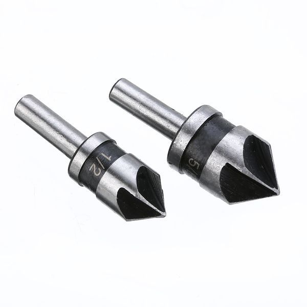 Набор зенковок HSS для снятия фаски 82&deg; (2 шт, 1/2" и 5/8") с круглым хвостовиком (0517) 0517 фото