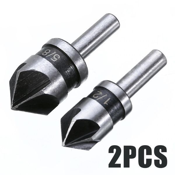 Набор зенковок HSS для снятия фаски 82&deg; (2 шт, 1/2" и 5/8") с круглым хвостовиком (0517) 0517 фото
