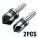Набор зенковок HSS для снятия фаски 82&deg; (2 шт, 1/2" и 5/8") с круглым хвостовиком (0517) 0517 фото 4