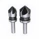 Набор зенковок HSS для снятия фаски 82&deg; (2 шт, 1/2" и 5/8") с круглым хвостовиком (0517) 0517 фото 3