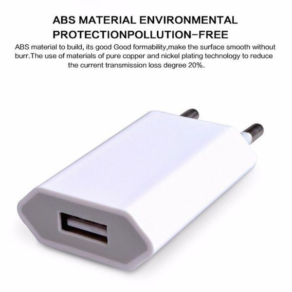 Мережевий адаптер зарядний пристрій із 220 В на USB Kebidumei No1901 1901 фото