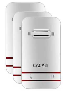 Бездротовий дзвінок 3 приймачі і 2 кнопки CACAZI №218 218 фото