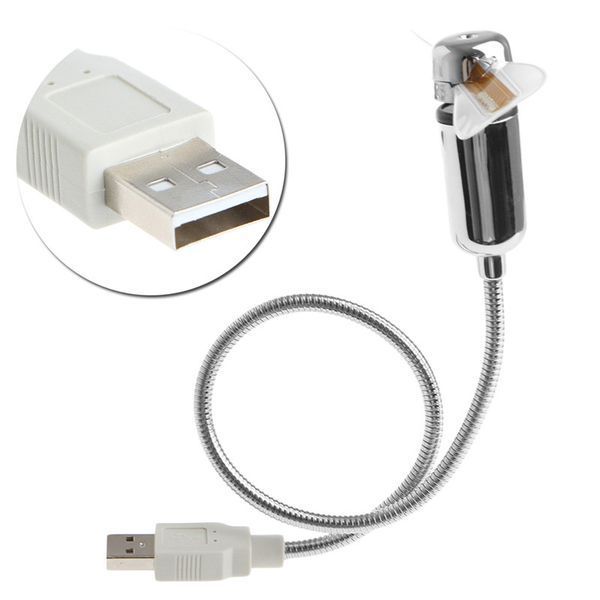 Гибкий USB мини вентилятор со светодиодными часами LED (0606) 0606 фото