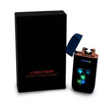 Запальничка електроімпульсна плазмова дугова USB Lighter No1339 1339 фото