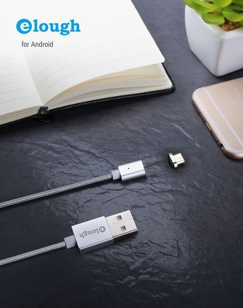 Магнітний шнур для заряджання Micro USB Elough No814 814 фото