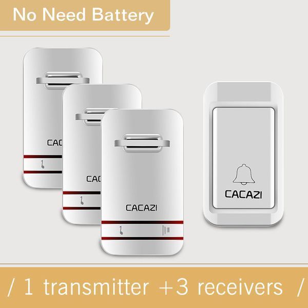 Беспроводной звонок 3 приемника и 1 кнопка CACAZI №541 541 фото