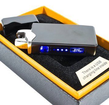 Запальничка електроімпульсна плазмова дугова USB Lighter №1300 1300 фото