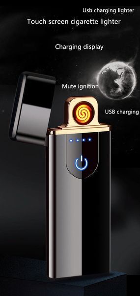 Спиральная сэнсорная электро зажигалка Lighter №1190 1190 фото